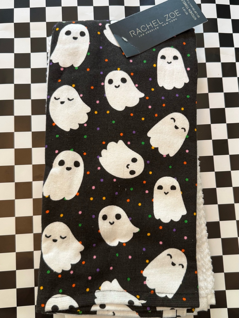 Rachel Zoe Ghost Print Kitchen Towels - Set of 3
